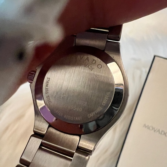 Movado Defio Blue Dial Ladies Watch - Picture 12 of 13